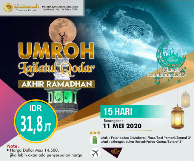 Paket Umroh Akhir Ramadhan 2020