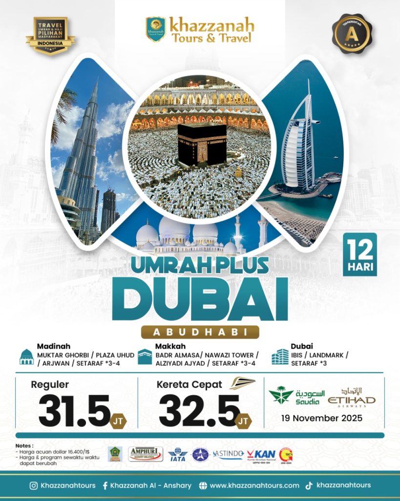 Paket Umroh Plus Dubai 2025