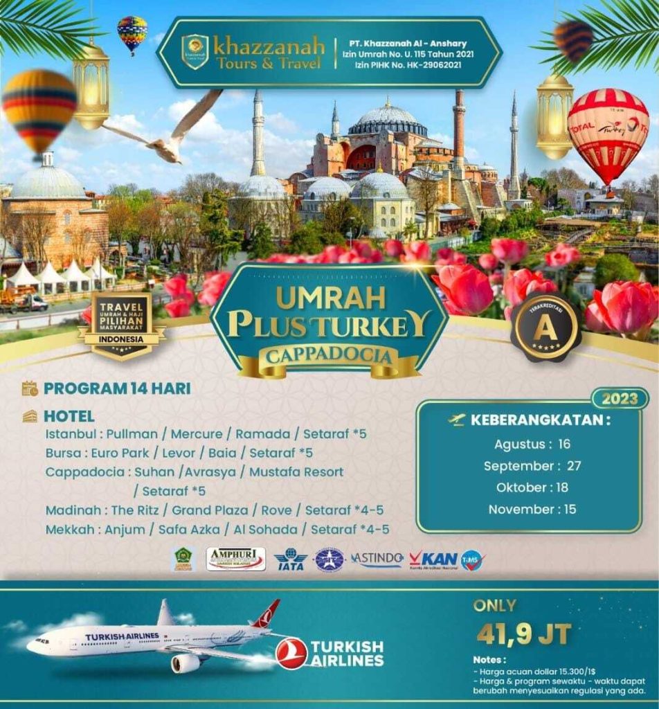 Umroh Plus Turki 2023
