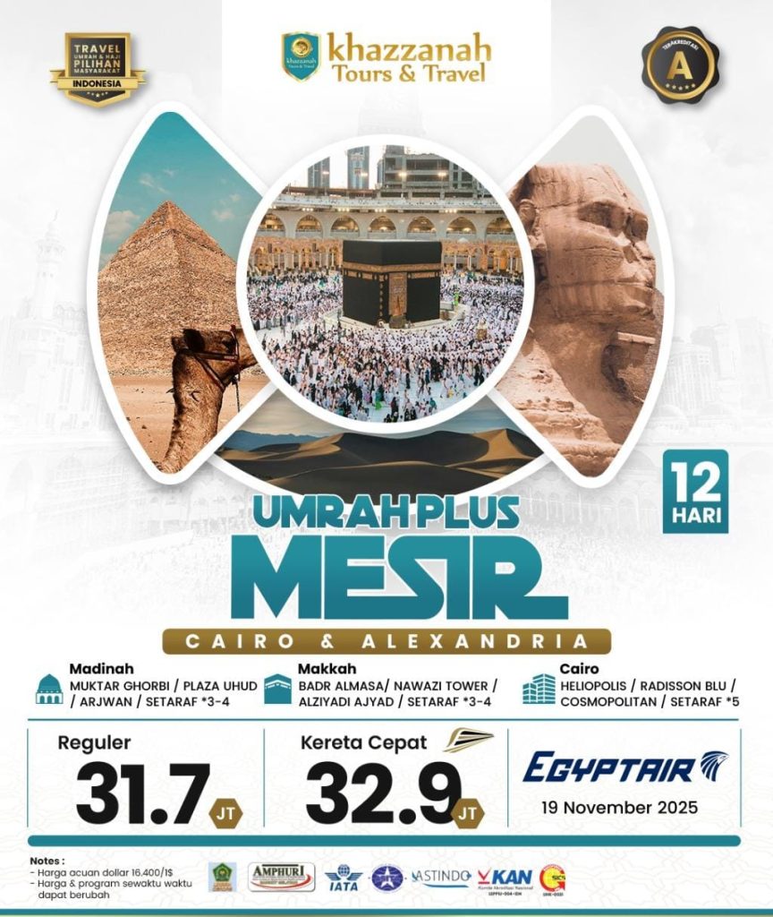 Paket Umroh Plus Mesir 2025