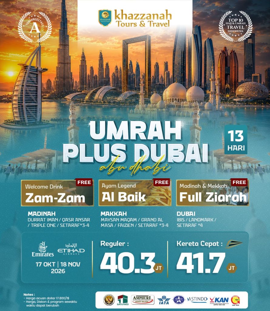 Paket Umroh Plus Dubai 2026