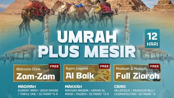 Paket Umroh Plus Mesir 2026 Penuh Keindahan