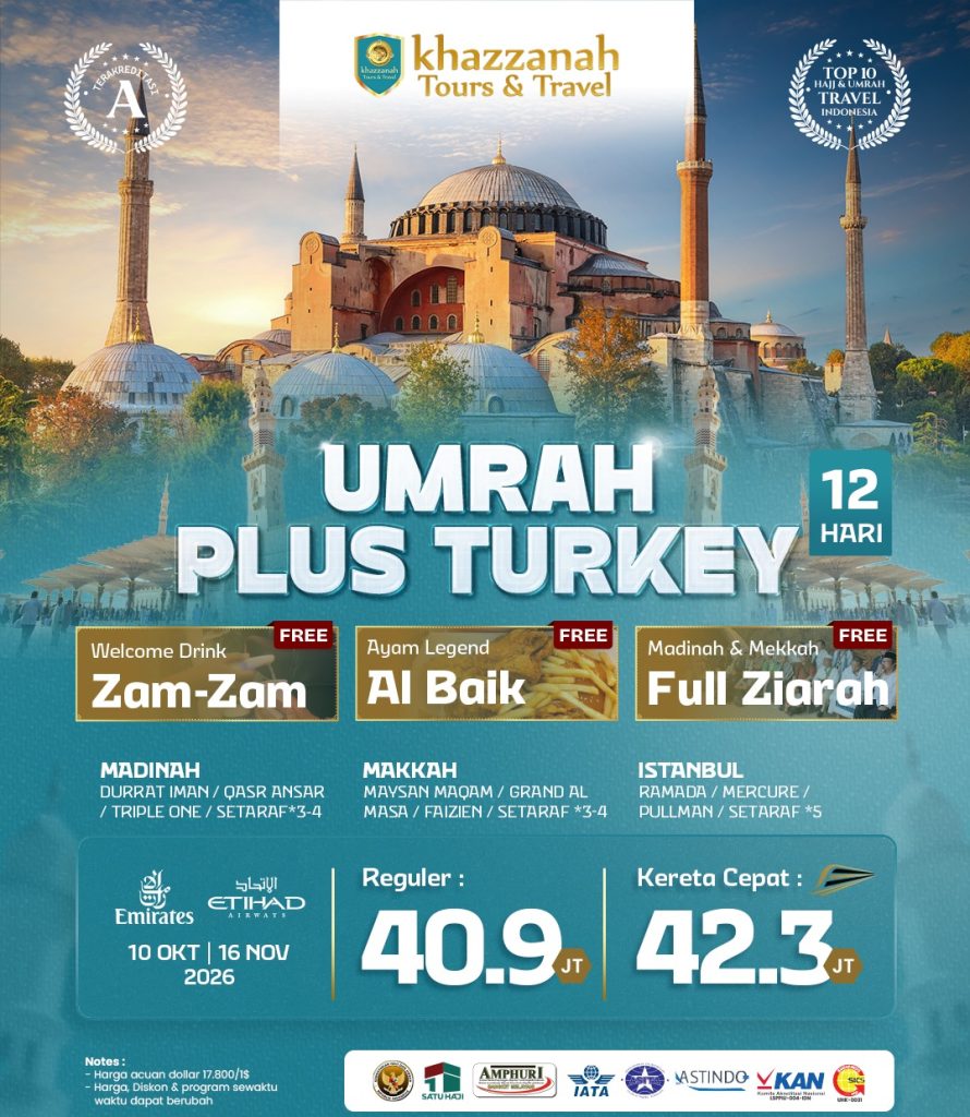 Paket Umroh Plus Turki 2026